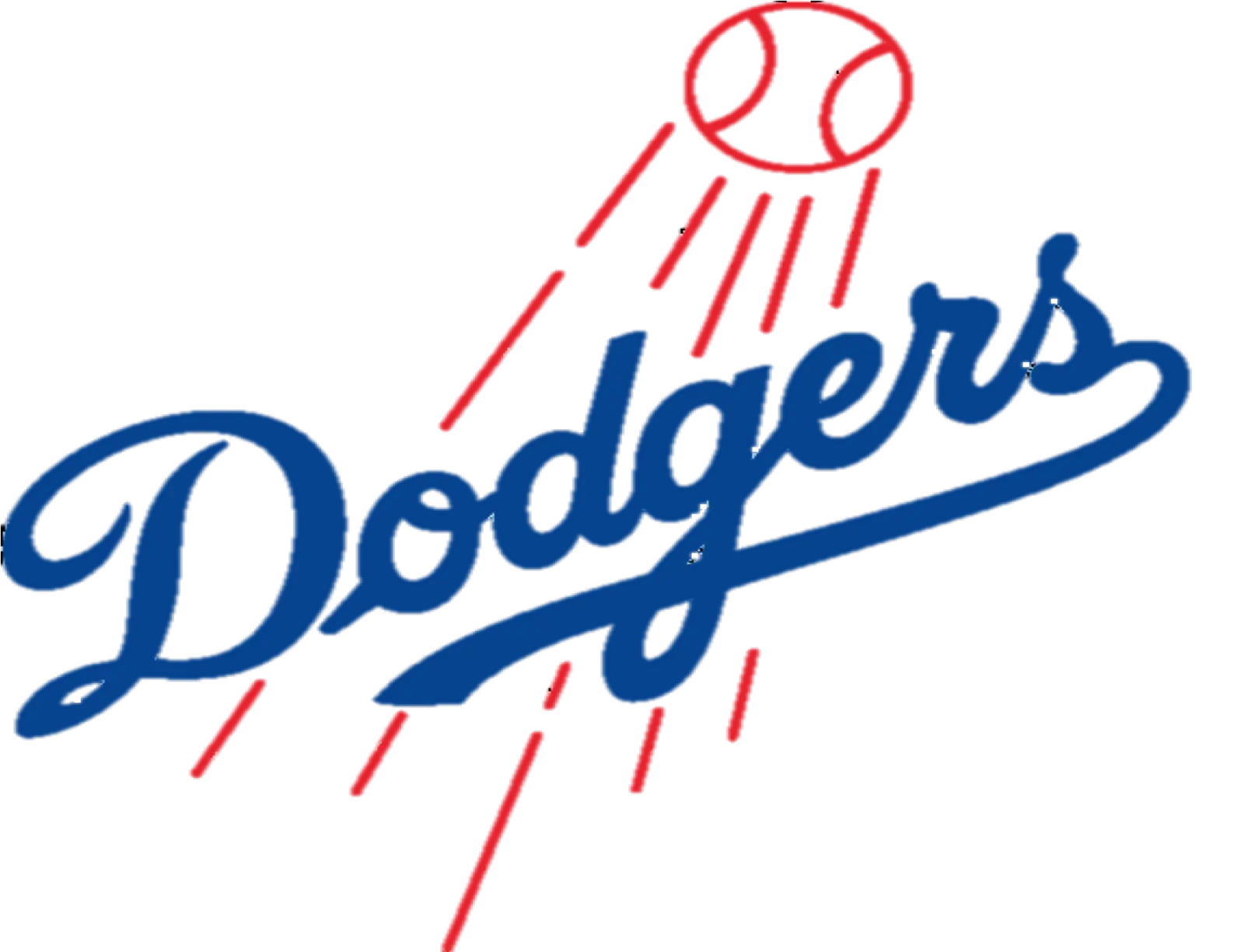 Dodgers Baseball Logo with Ball Design