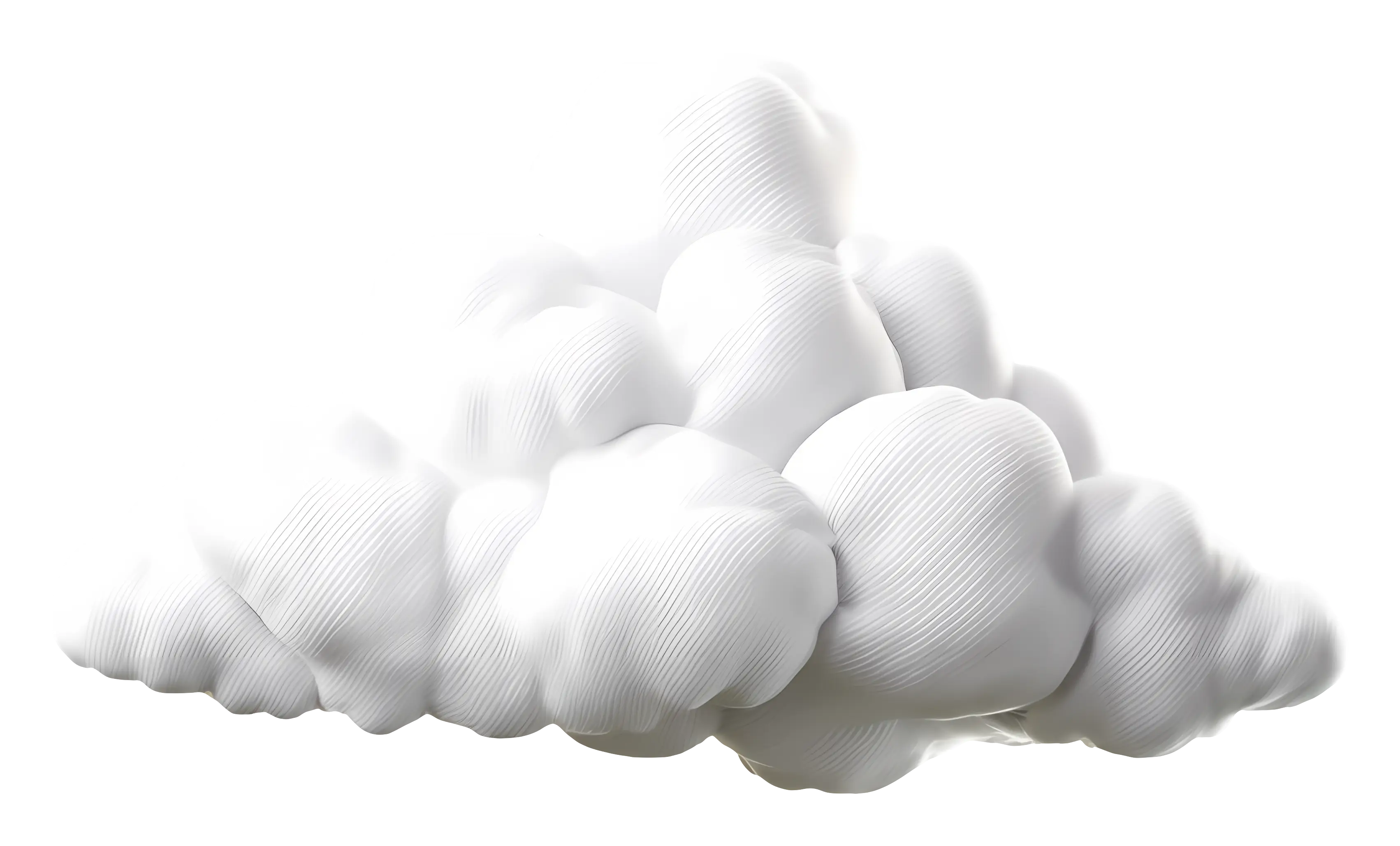 Fluffy White Cloud Illustration