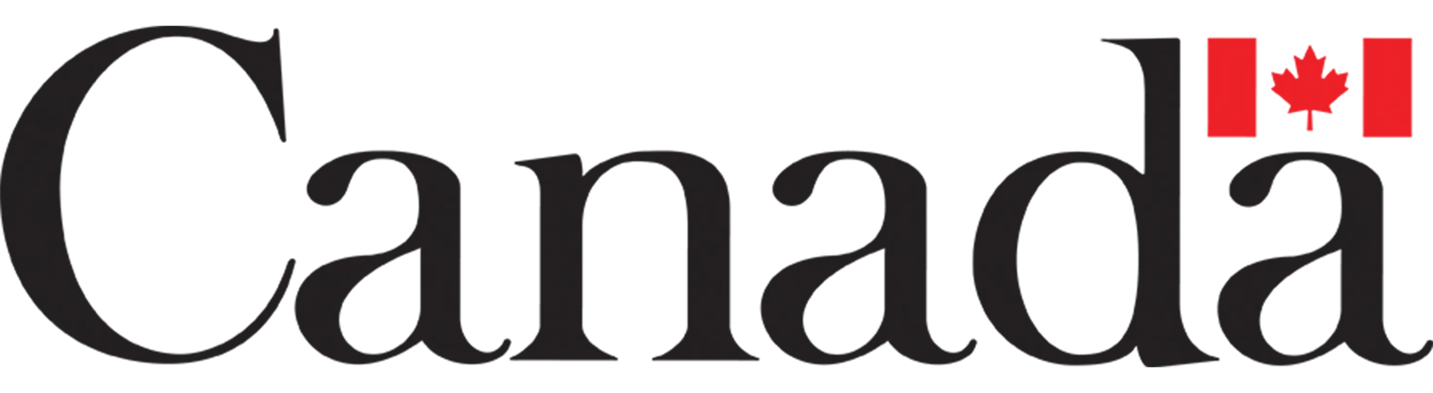 Canada Logo with Maple Leaf Symbol