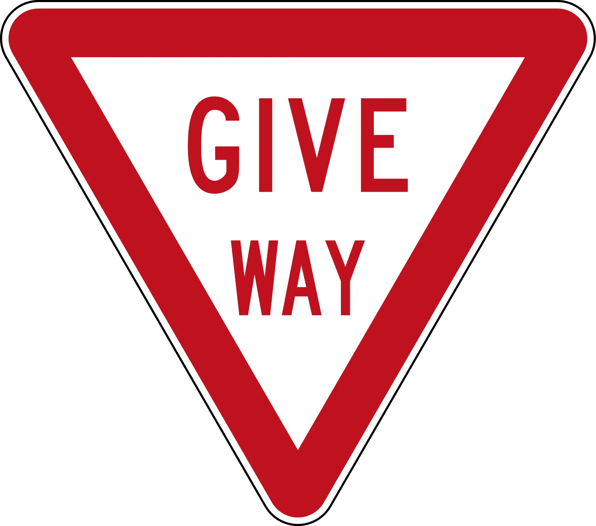 Give Way Traffic Sign