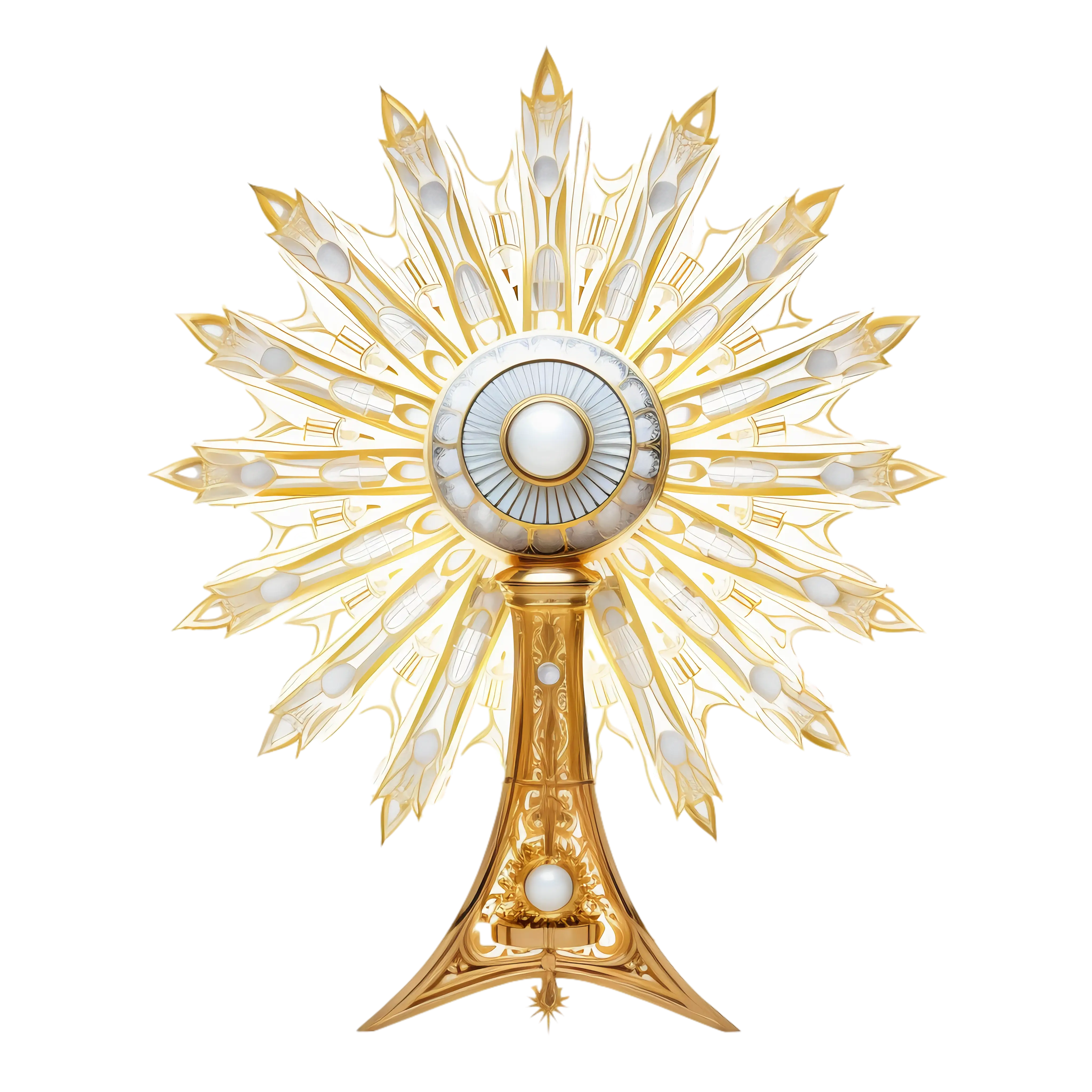 Golden Monstrance for Worship