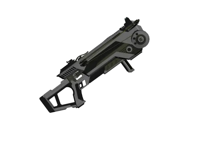 Sci-Fi Laser Gun Illustration