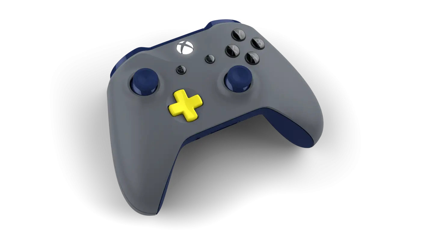 Gray Game Controller Illustration