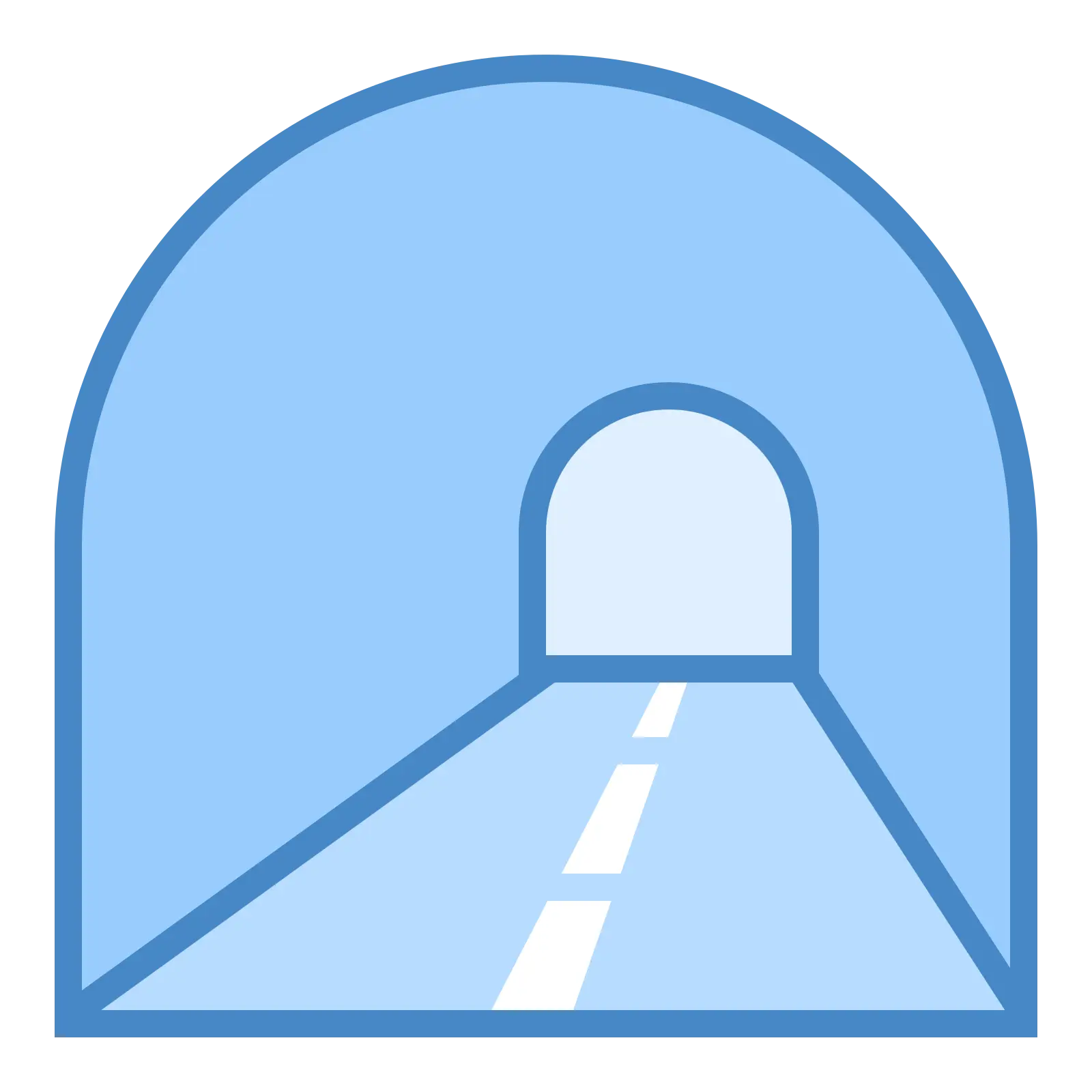 Simple Icon of a Road Tunnel