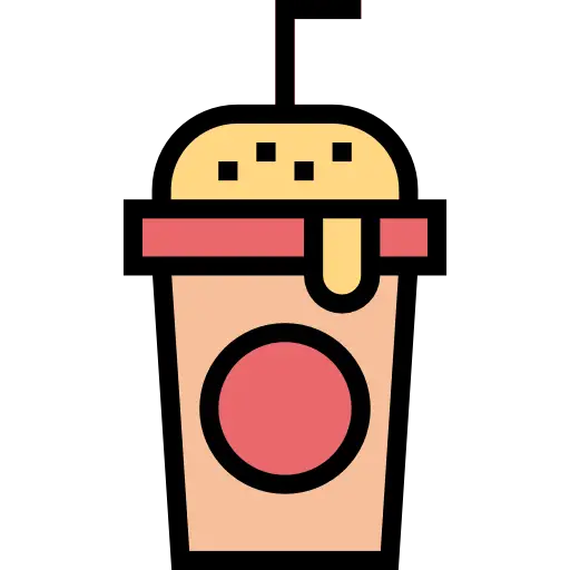 Flat Cartoon Drink Cup Illustration