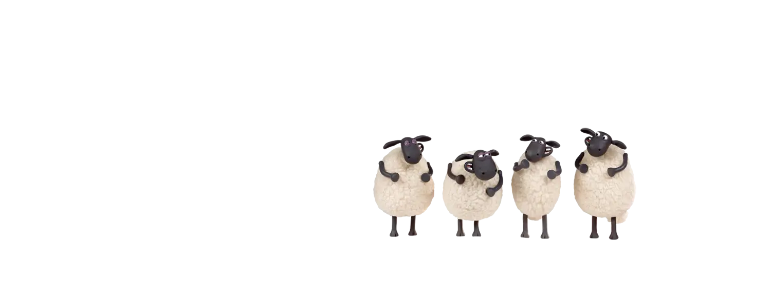 Group of Sheep in a Flock