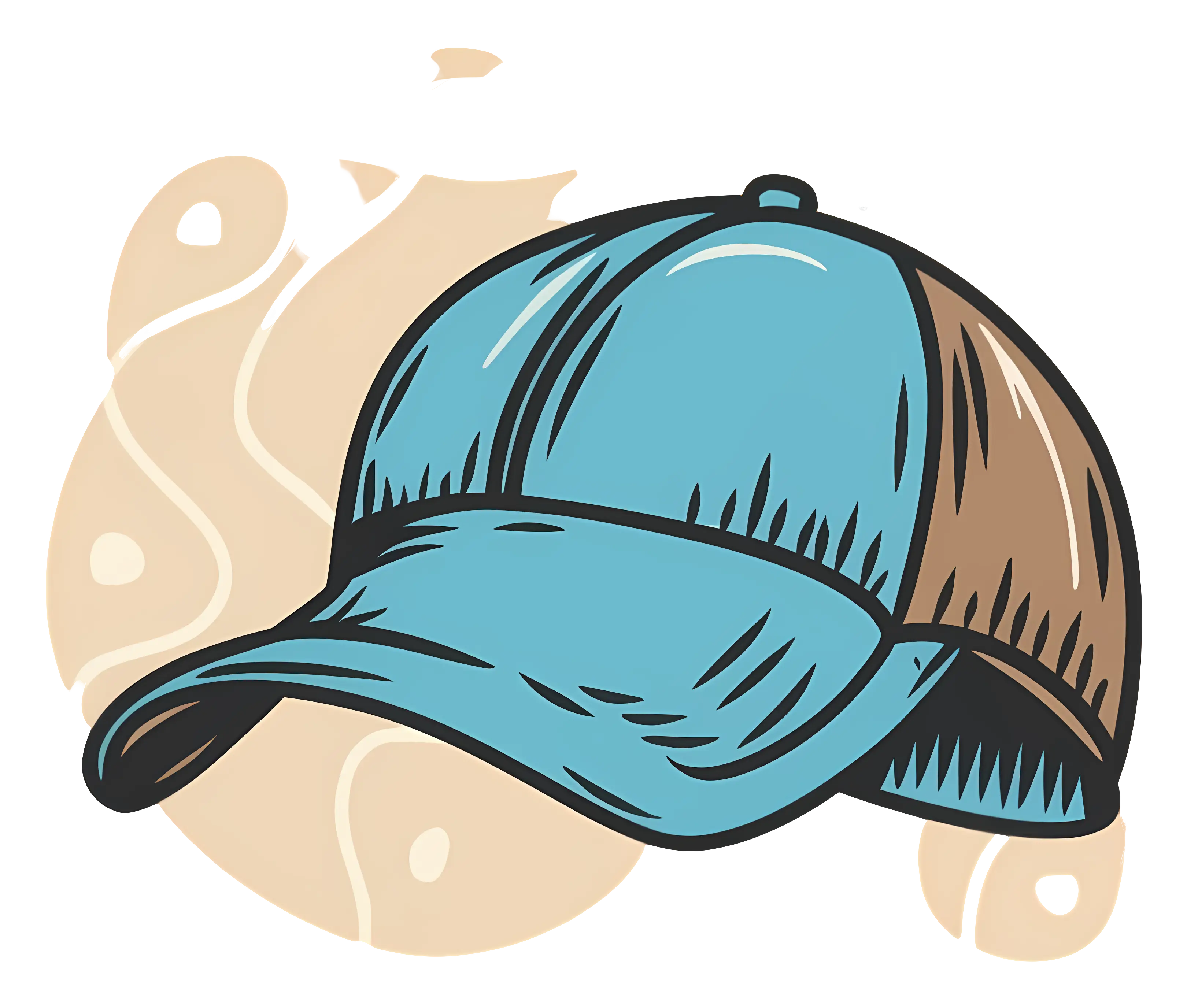 Blue Baseball Cap Illustration