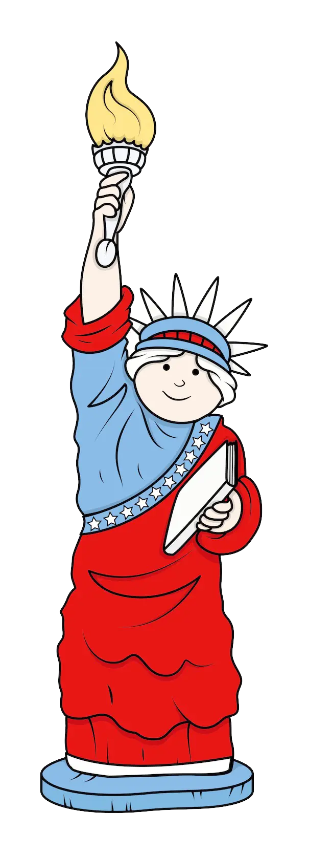 Cartoon Statue of Liberty