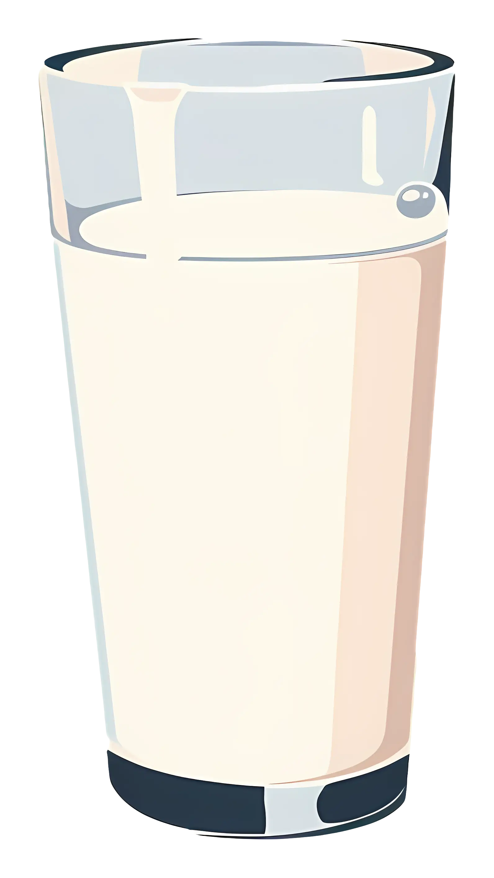 Glass of Milk Illustration