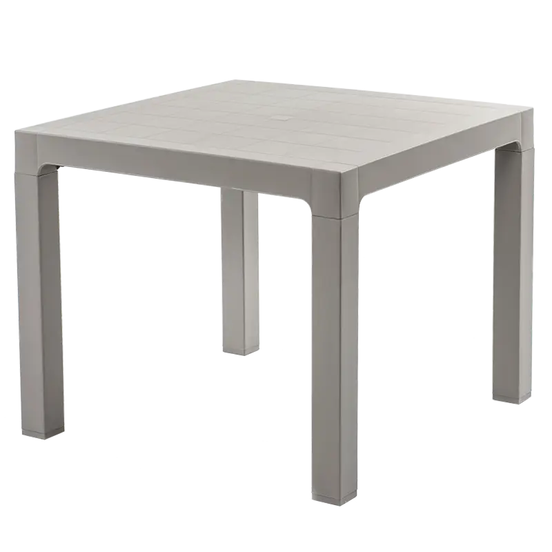 Gray Square Table for Indoor Settings