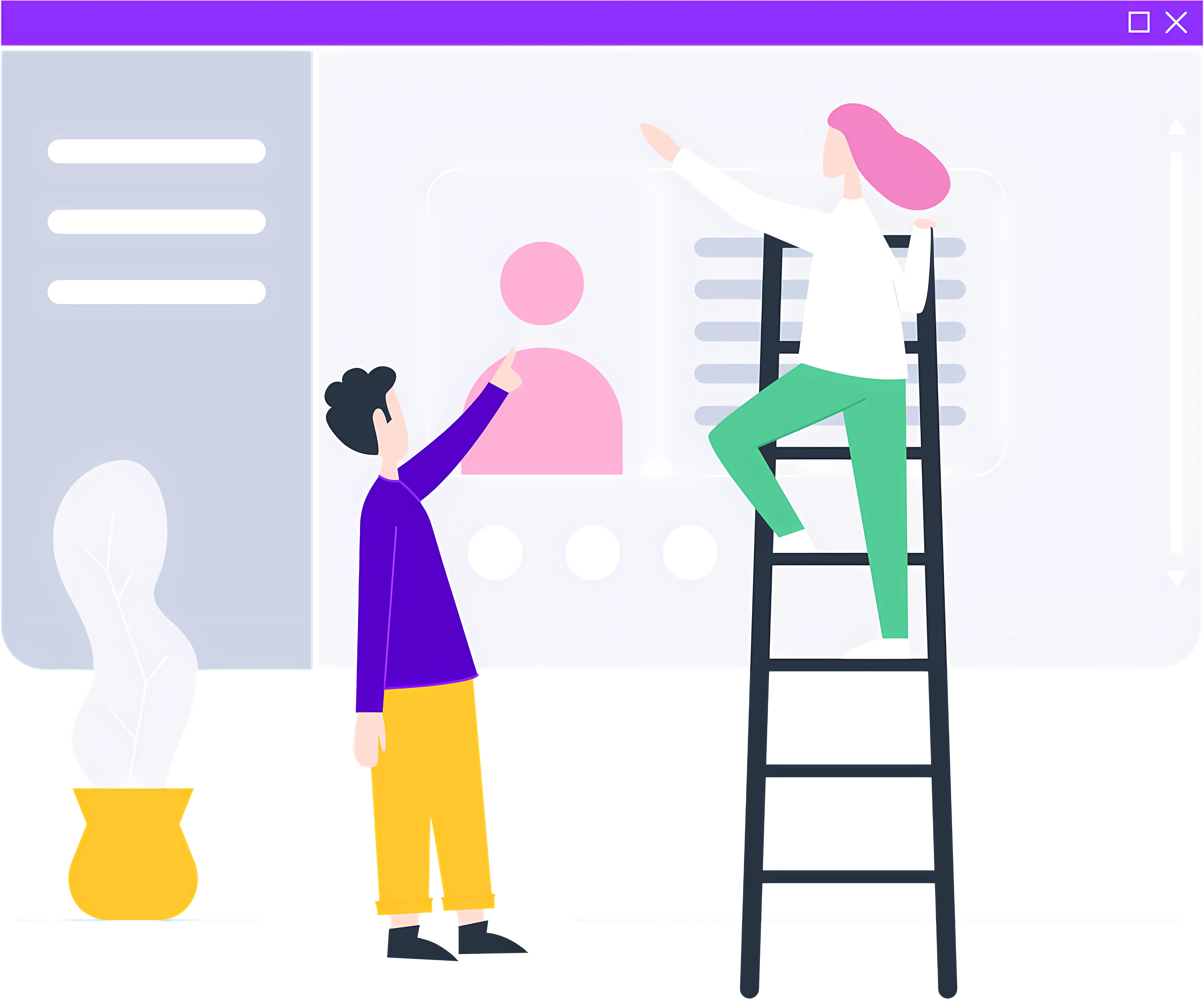 People Using Ladder
