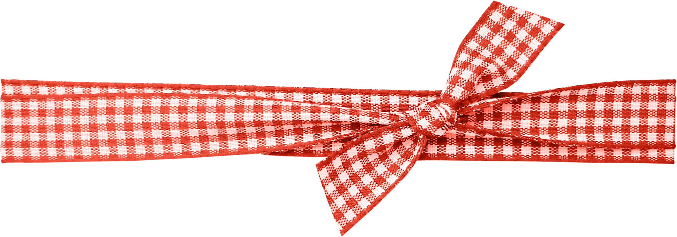Red Checkered Ribbon
