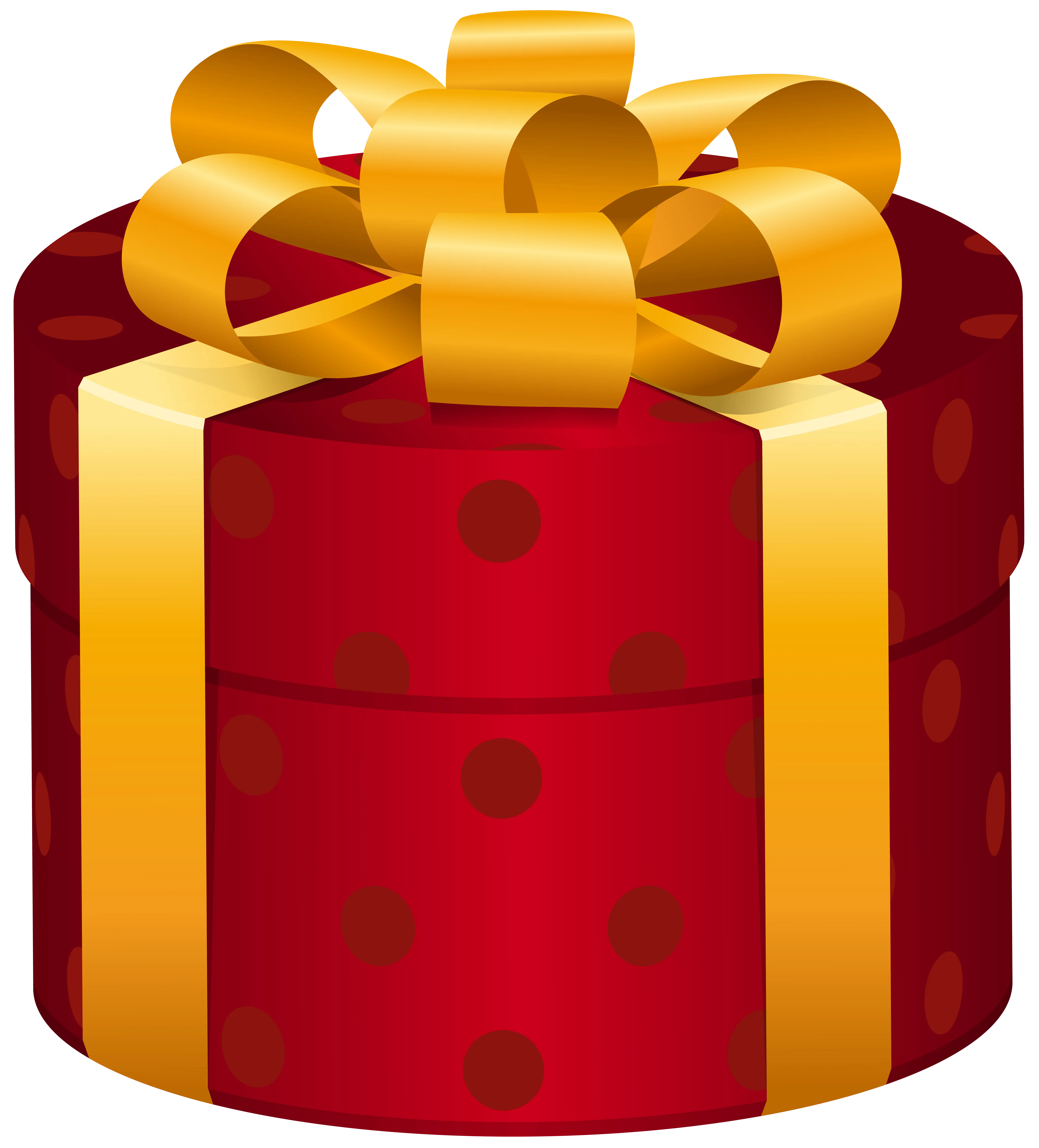 Red Gift Box with Yellow Ribbon