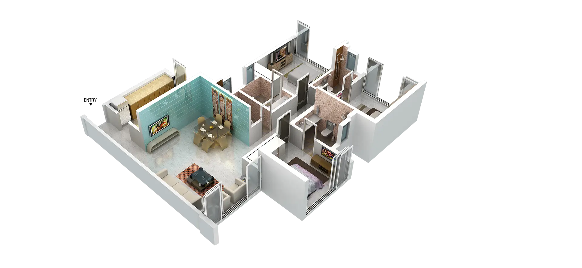 3D Floor Plan for Interior Design Projects
