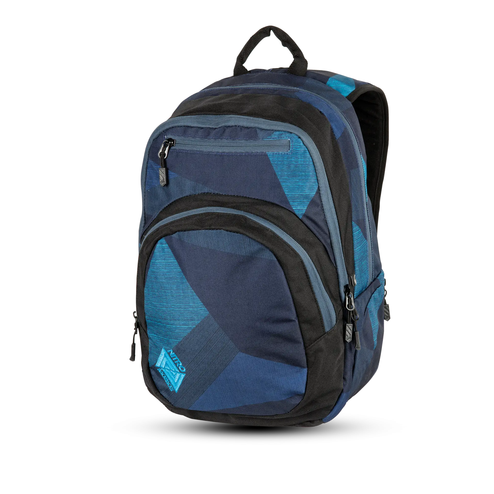 Durable Blue and Black Backpack