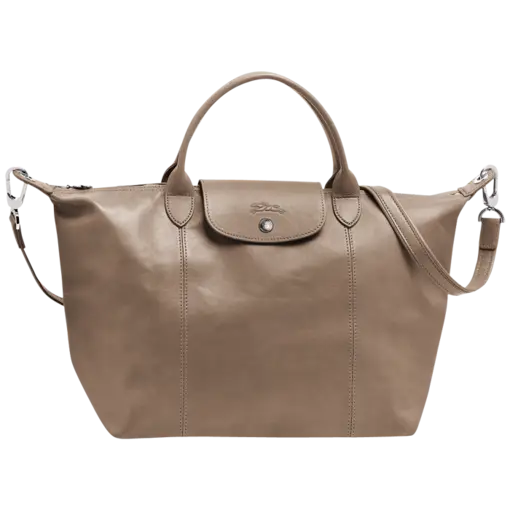 Elegant Brown Leather Handbag