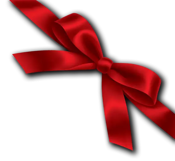 Elegant Red Ribbon Bow for Gift Wrapping