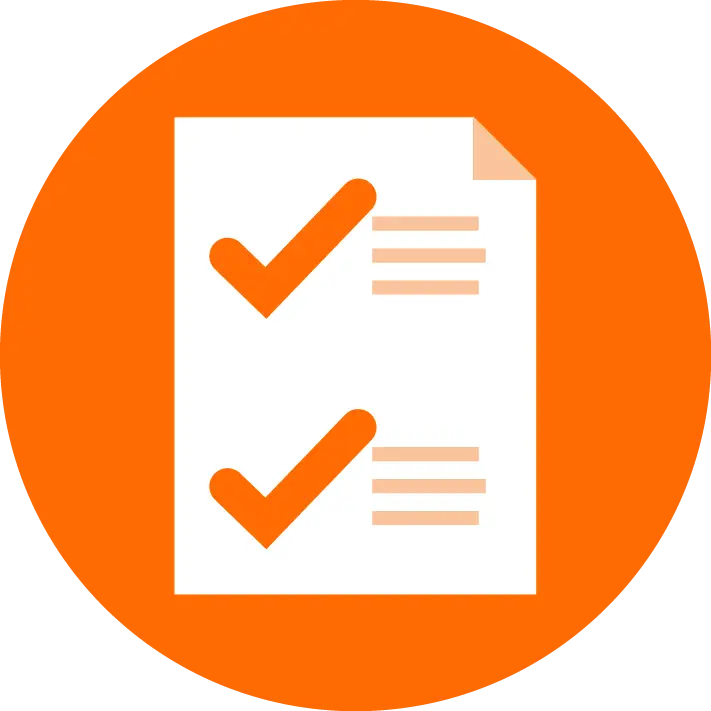 Orange Checklist for Task Management