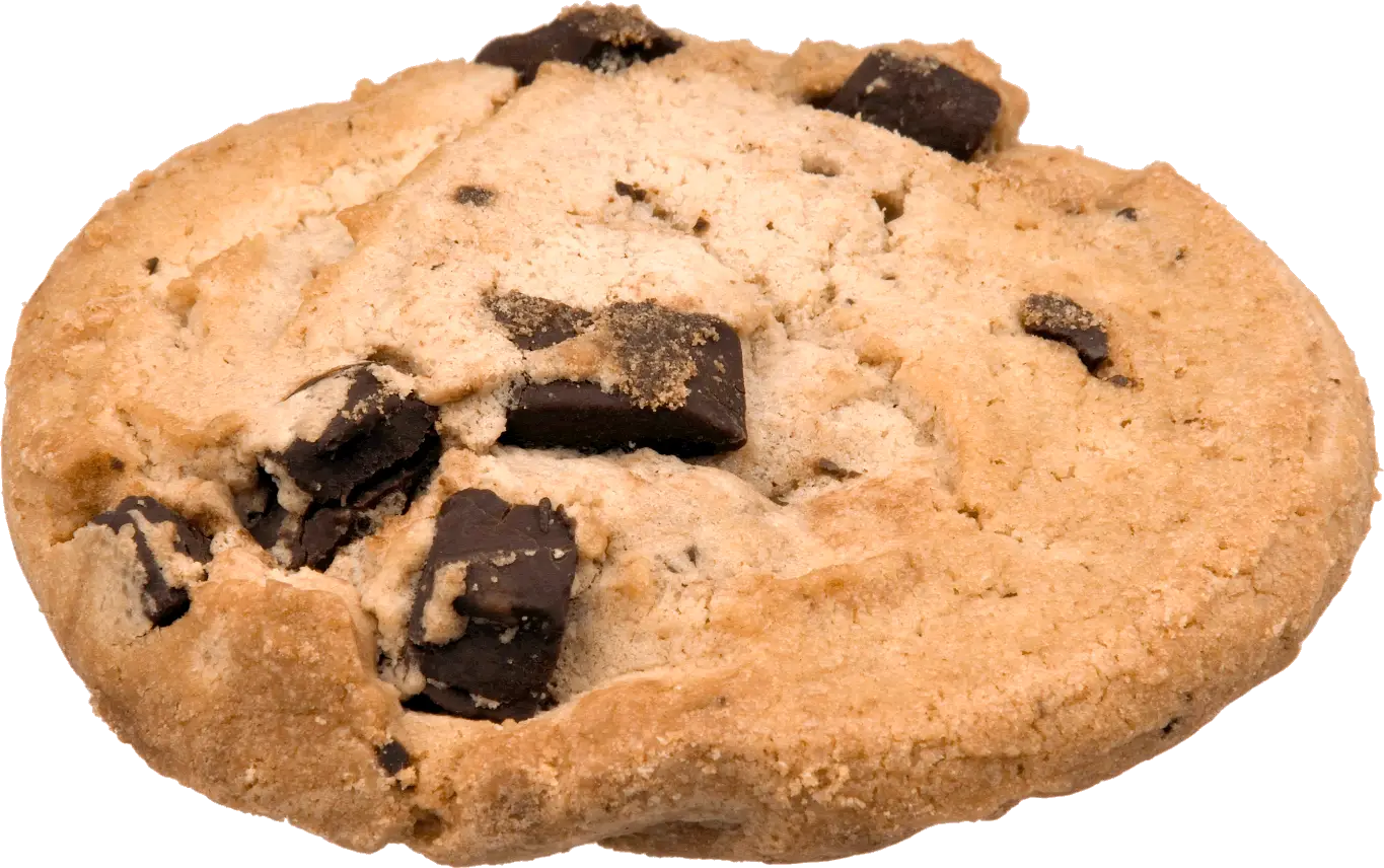 Chocolate Chip Cookie with Visible Chips