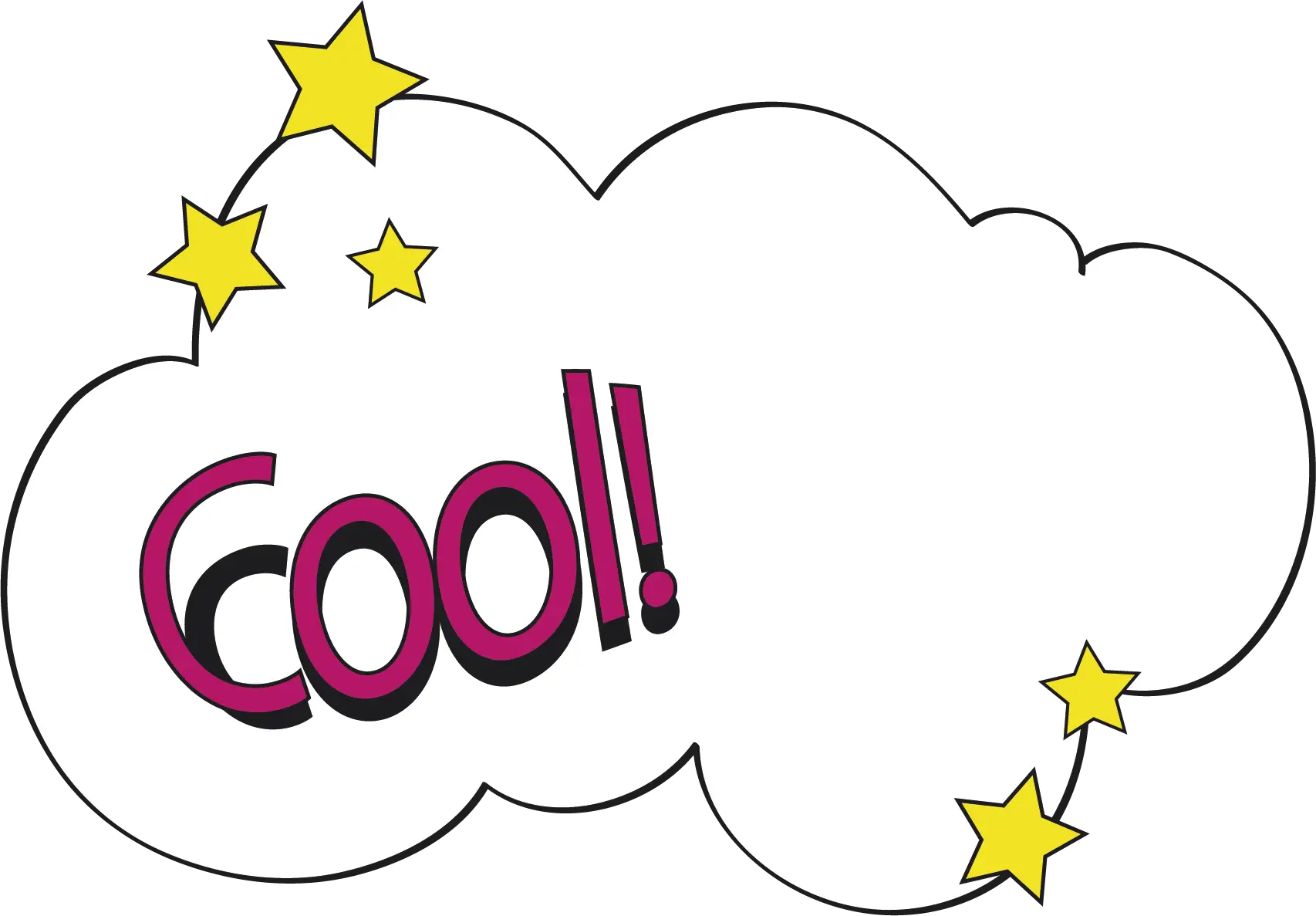 Cool Text in Speech Bubble