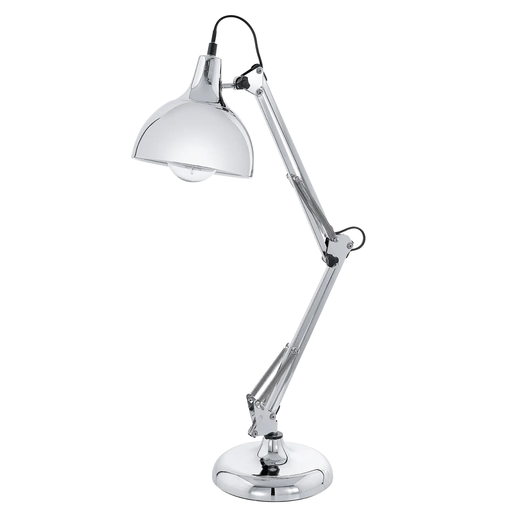 Modern Silver Table Lamp for Home or Office