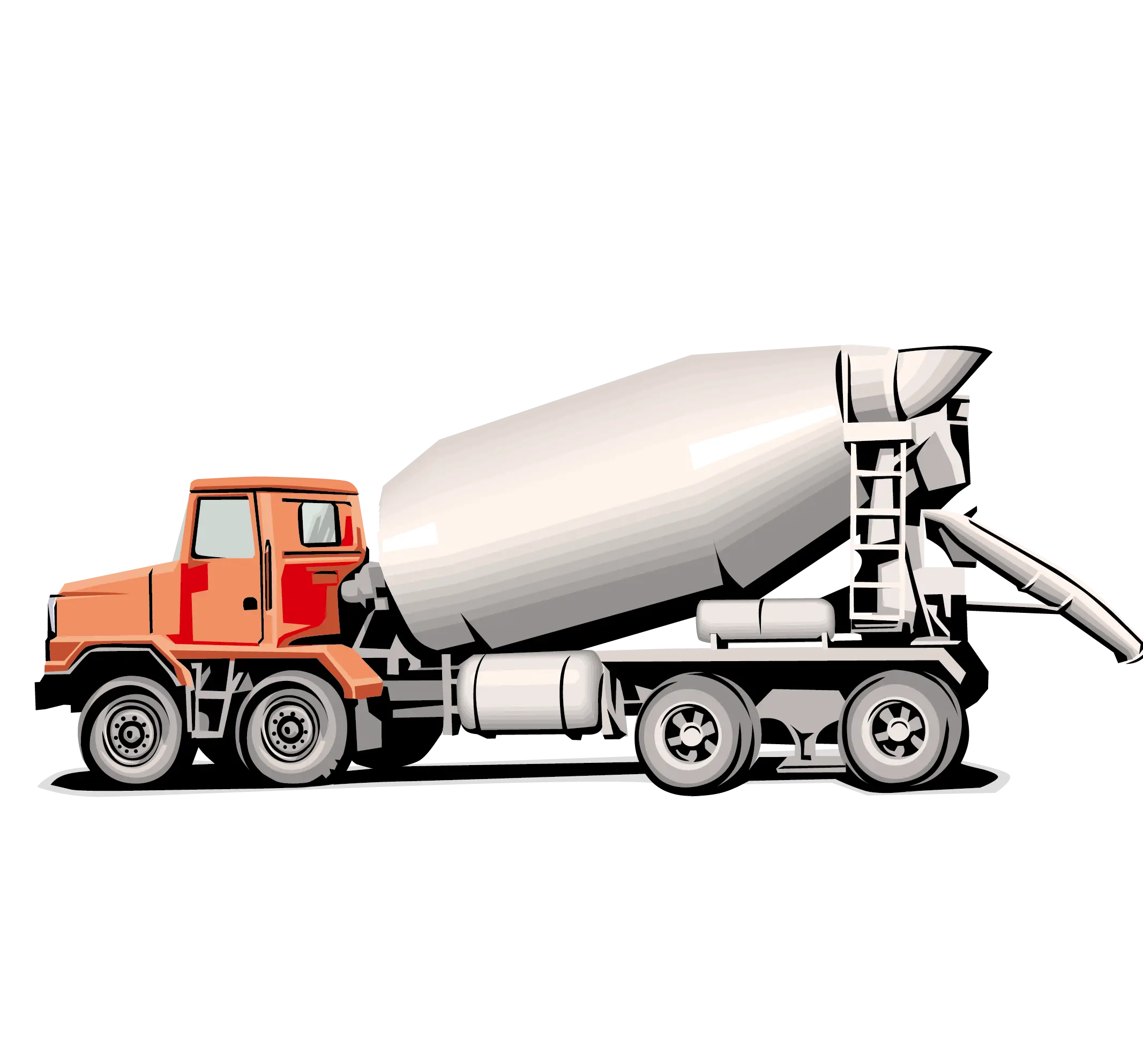 Cement Mixer Truck Illustration