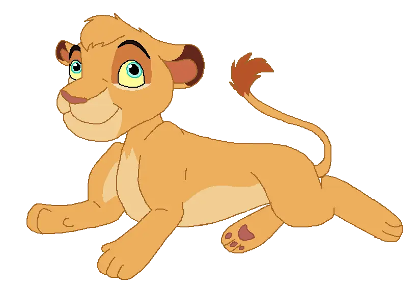 Cartoon Lion Cub Illustration