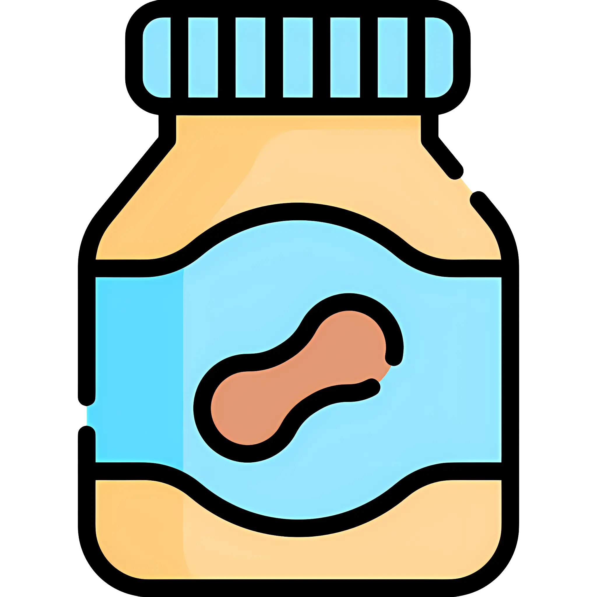 Jar of Peanut Butter Illustration