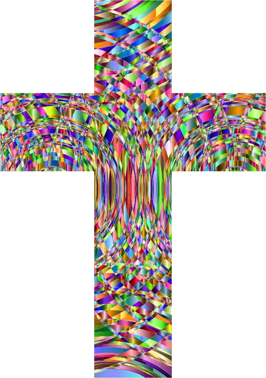 Colorful Abstract Cross Design