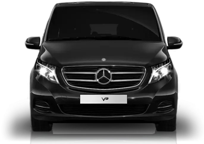 Black Mercedes Van for Transport