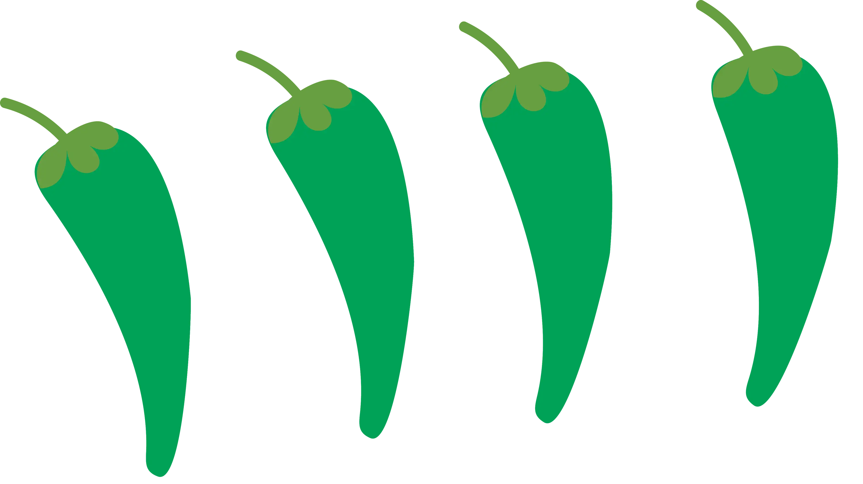 Green Chili Peppers Illustration