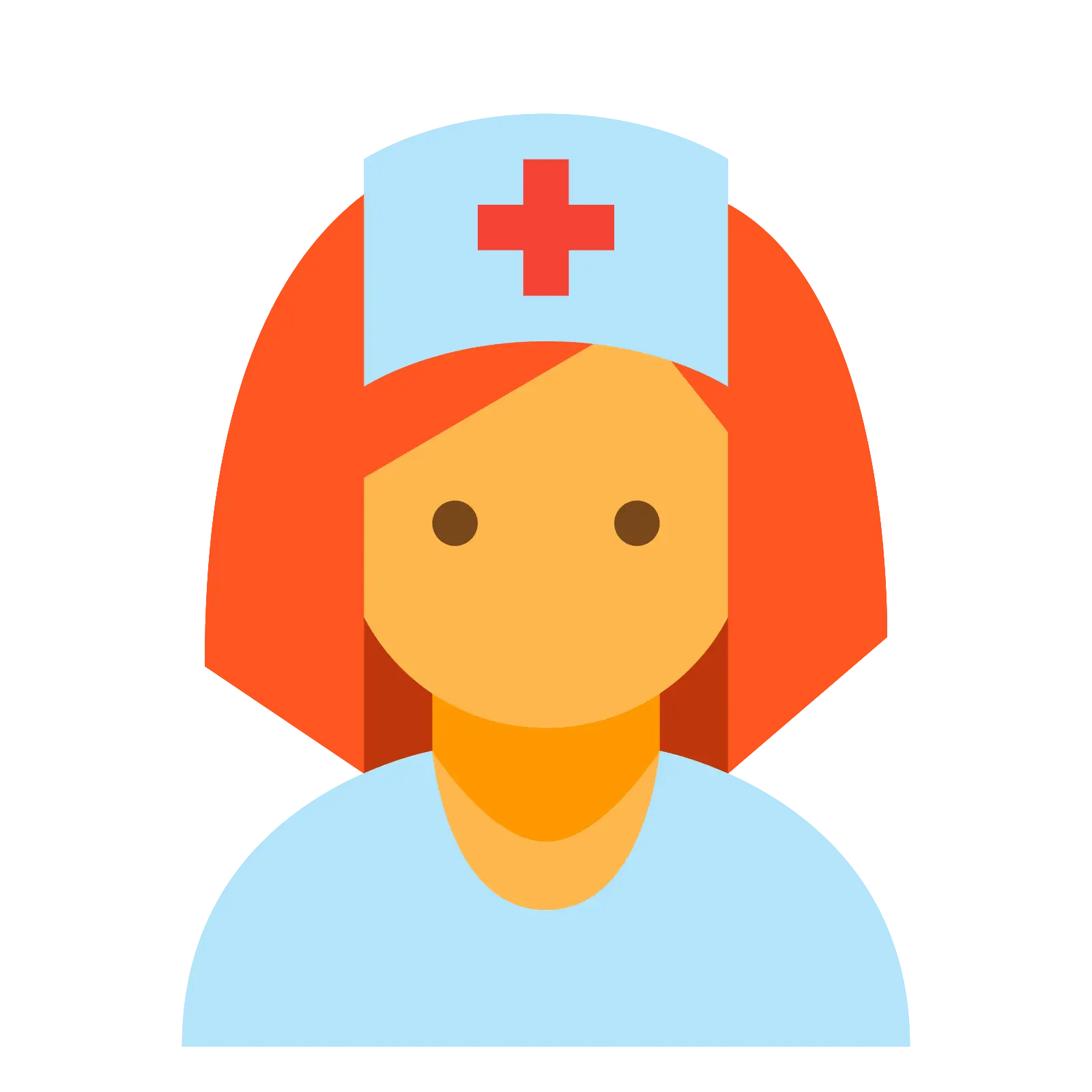 Cartoon Nurse with Red Hair