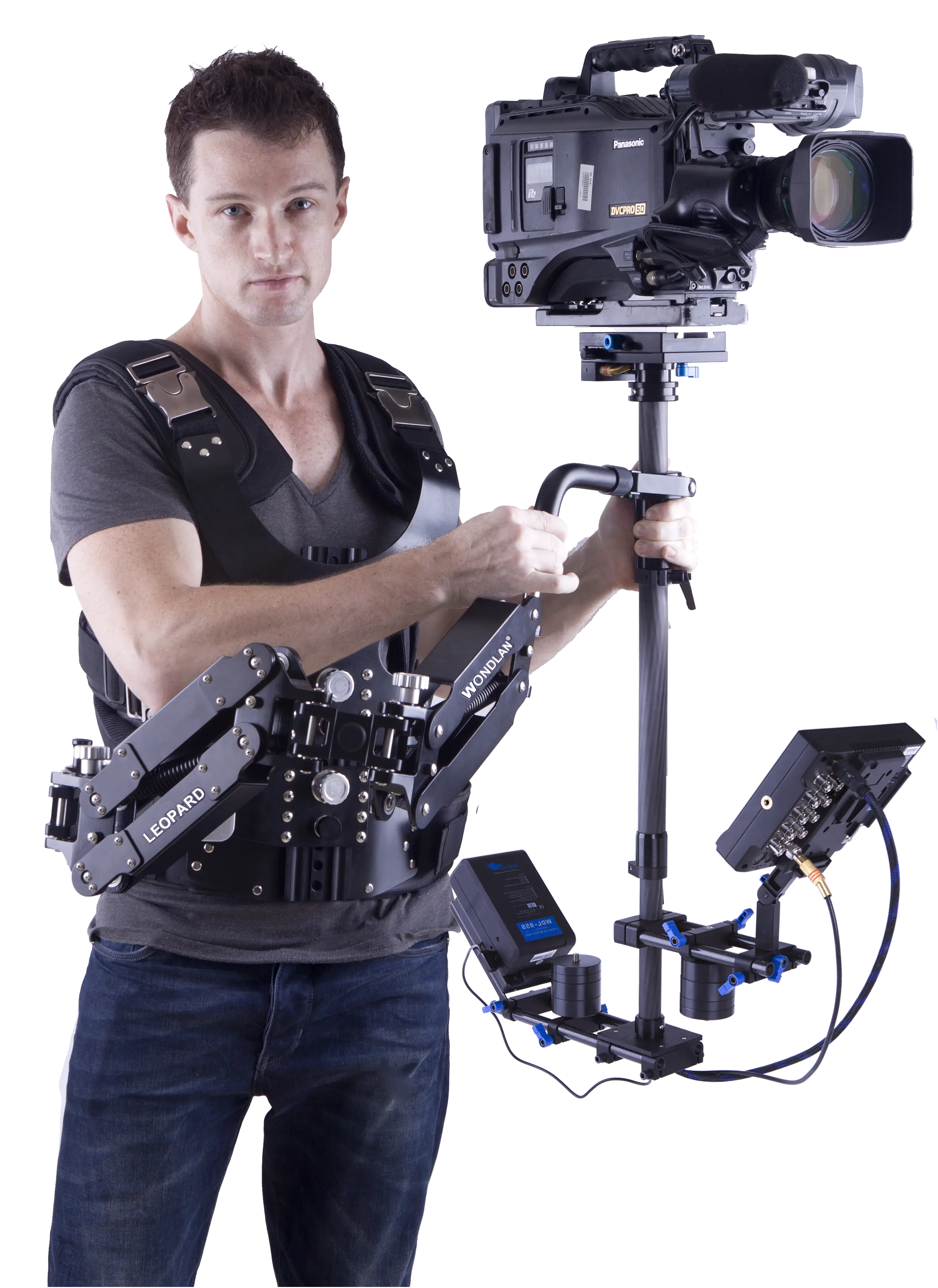 Camera Stabilizer Operator with Equipment
