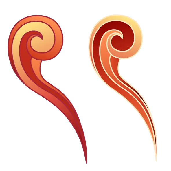 Artistic Flame Design Elements
