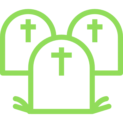 Green Gravestones Icon