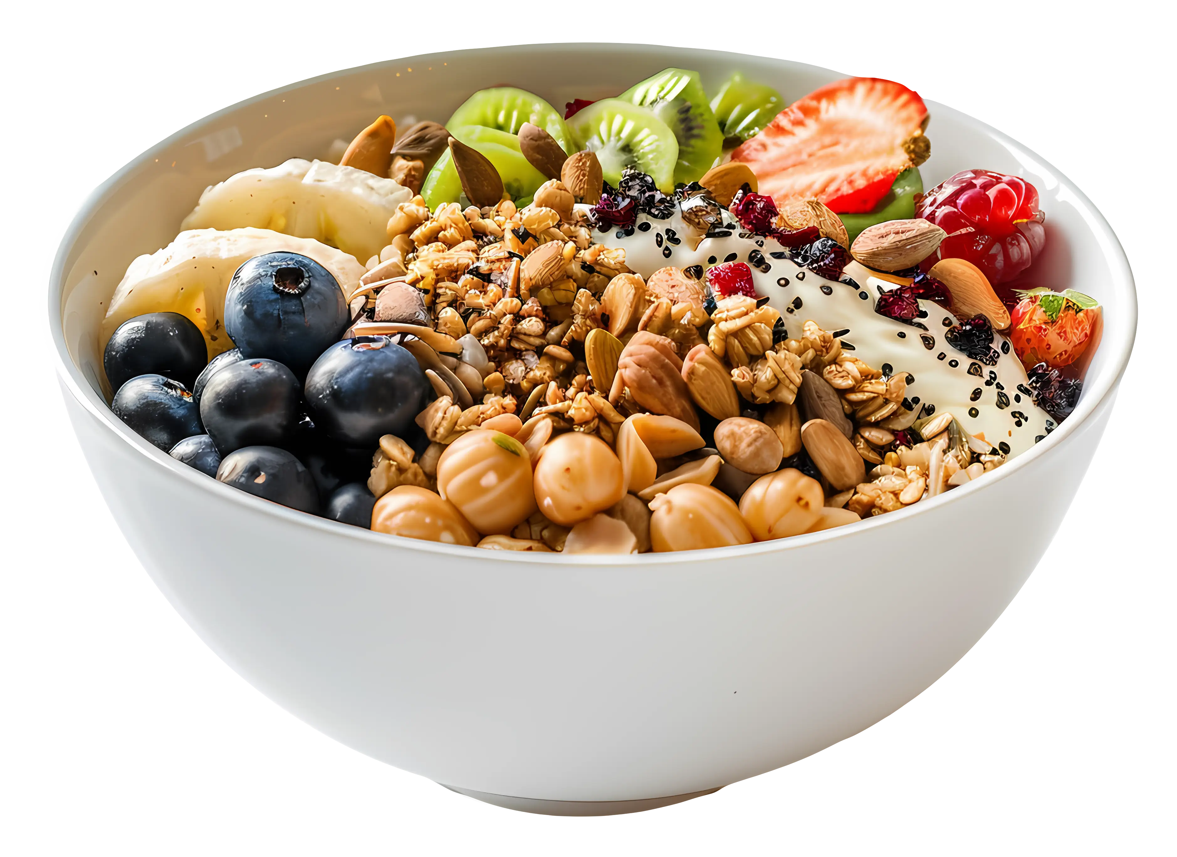 Healthy Fruit and Granola Bowl