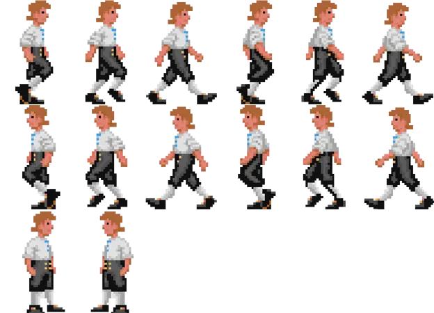Pixel Character Animation Sequence