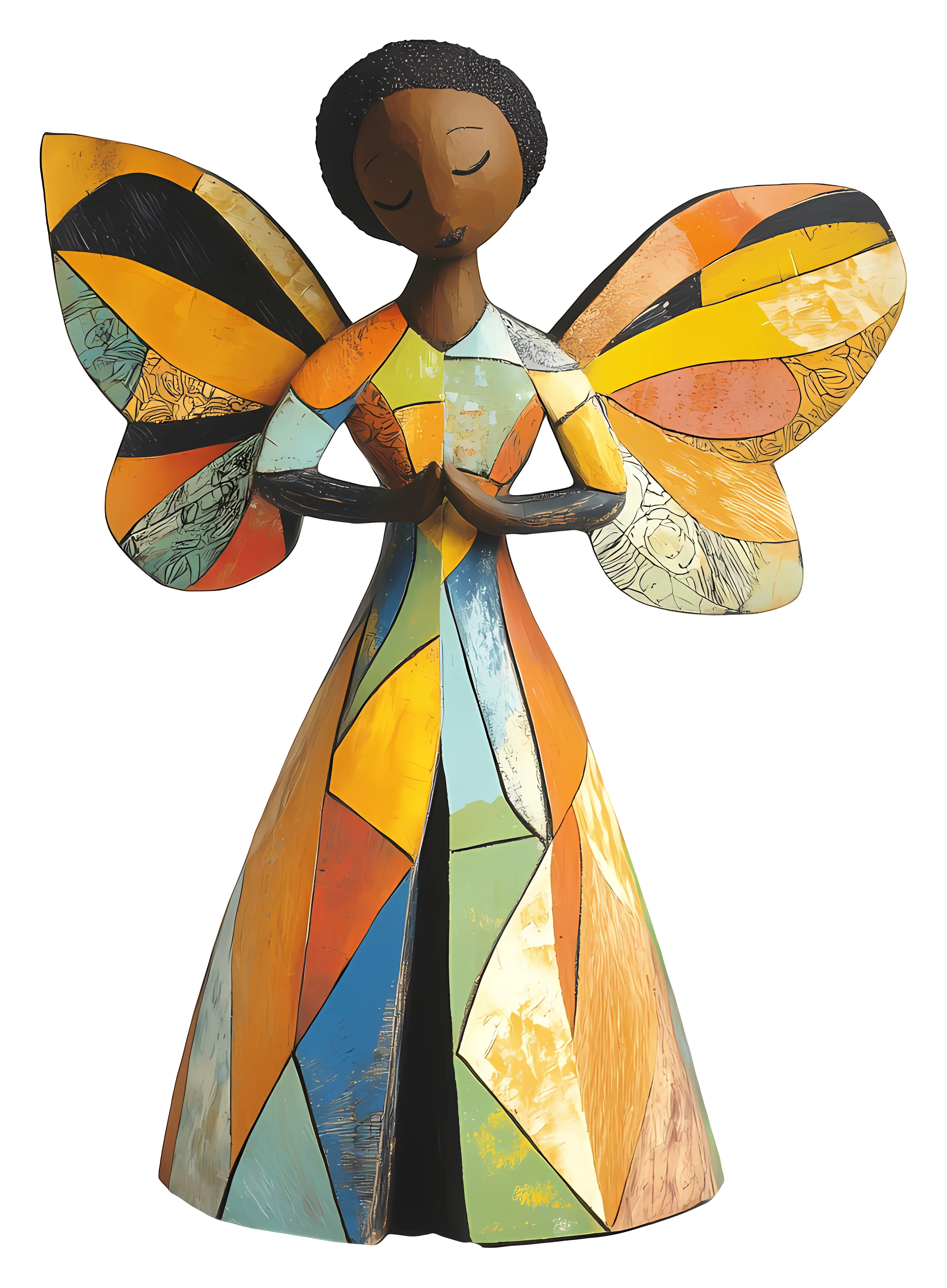 Colorful Angel Illustration