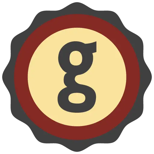 Letter G in Circular Badge