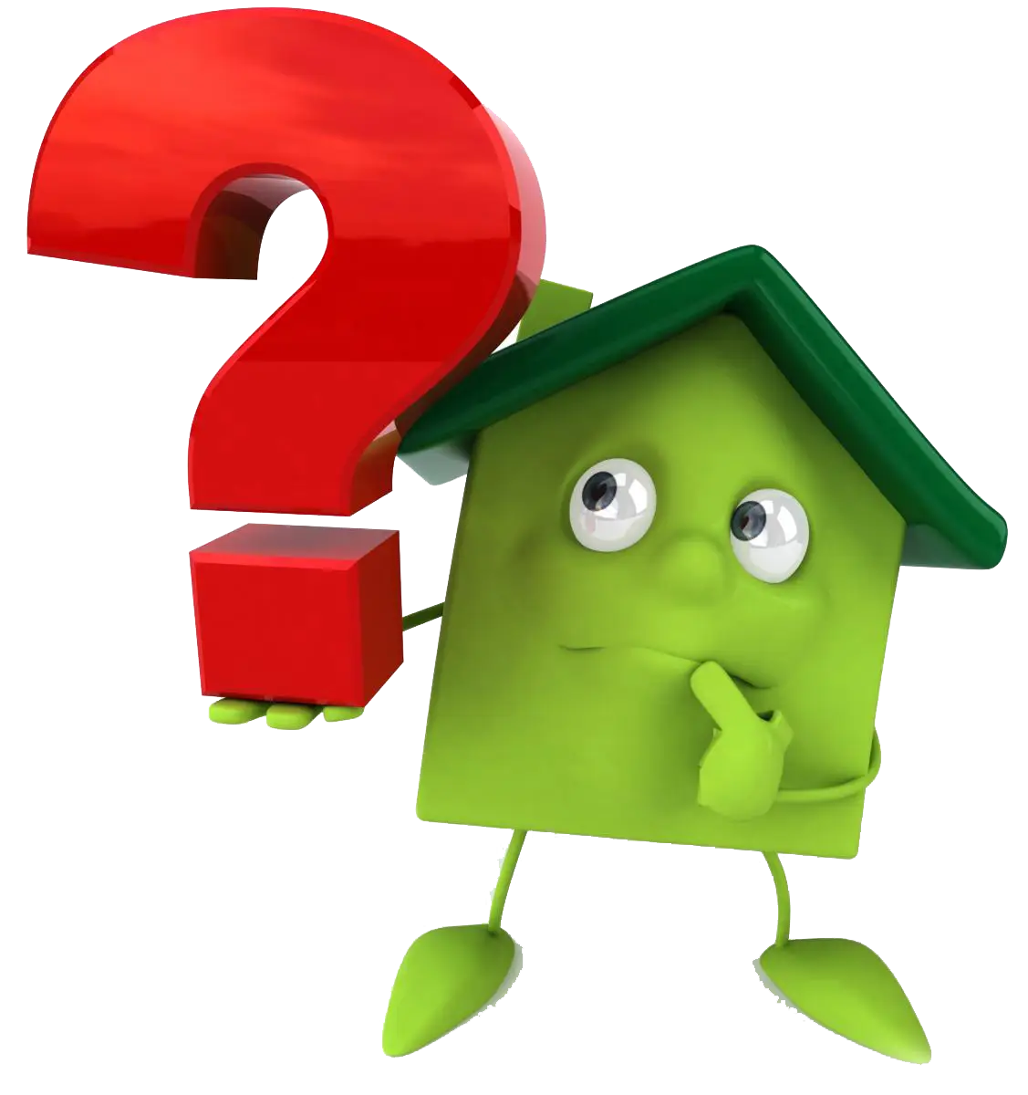 Confused House with Question Mark