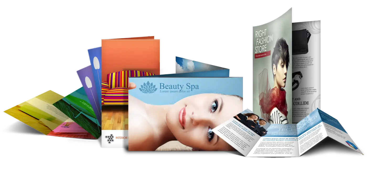 Colorful Brochures and Flyers