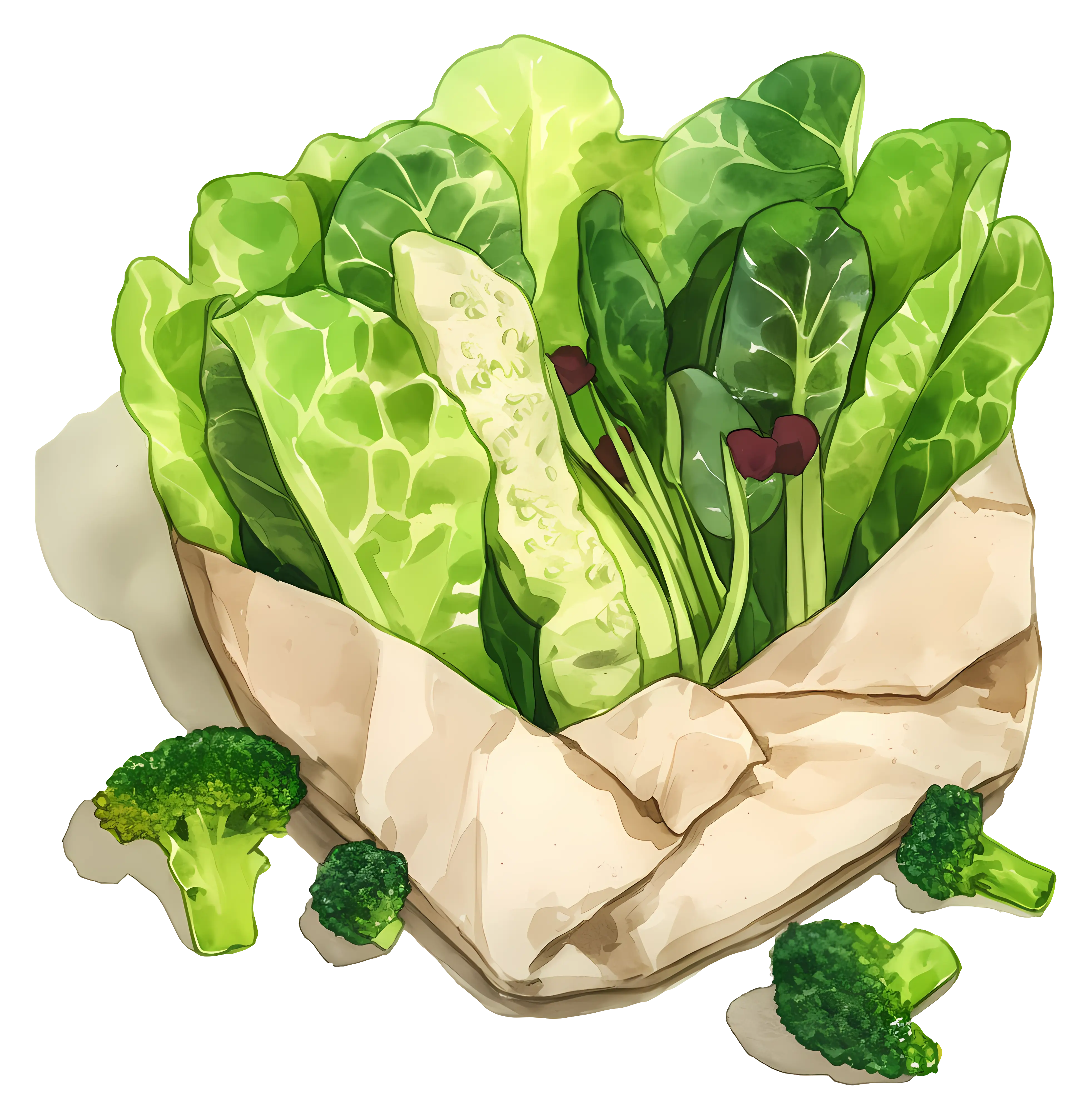 Fresh Vegetables in Paper Bag