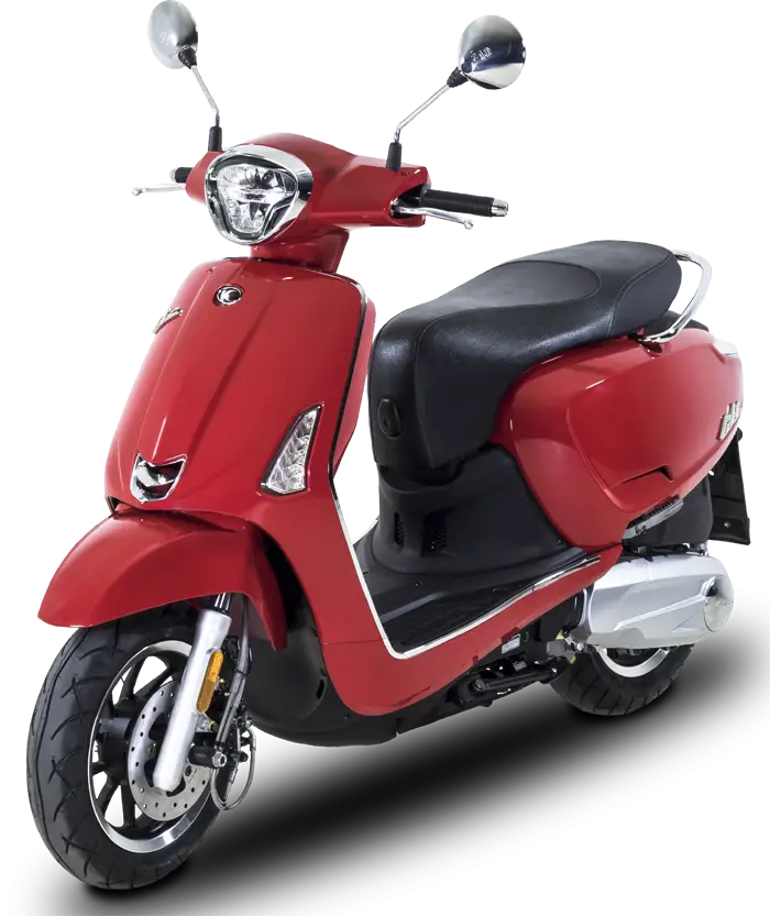 Red Modern Scooter for Stylish Commuting