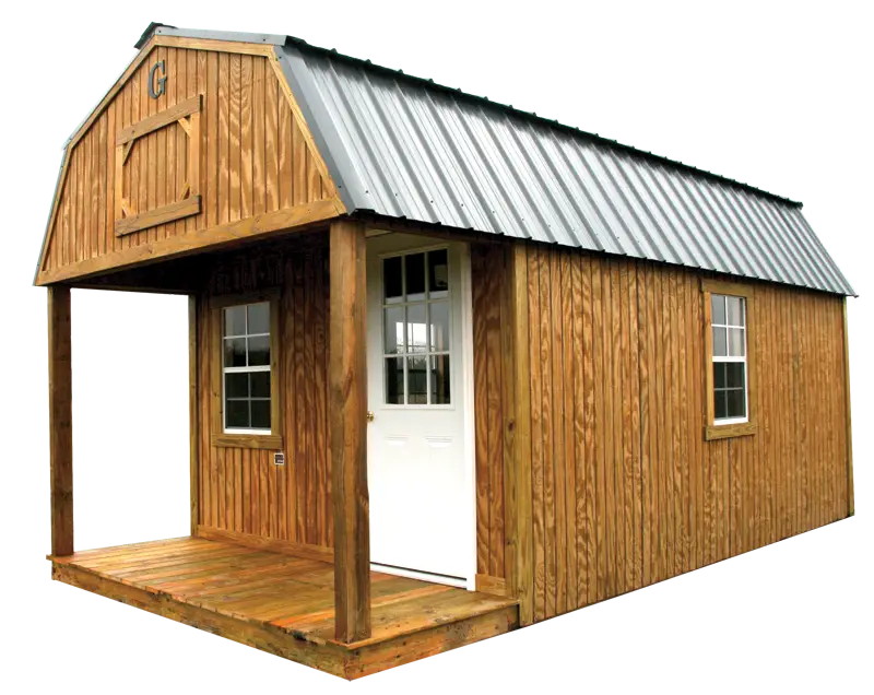 Wooden Cabin with Porch
