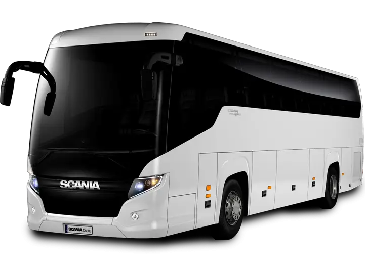 White Passenger Bus for Long-Distance Travel