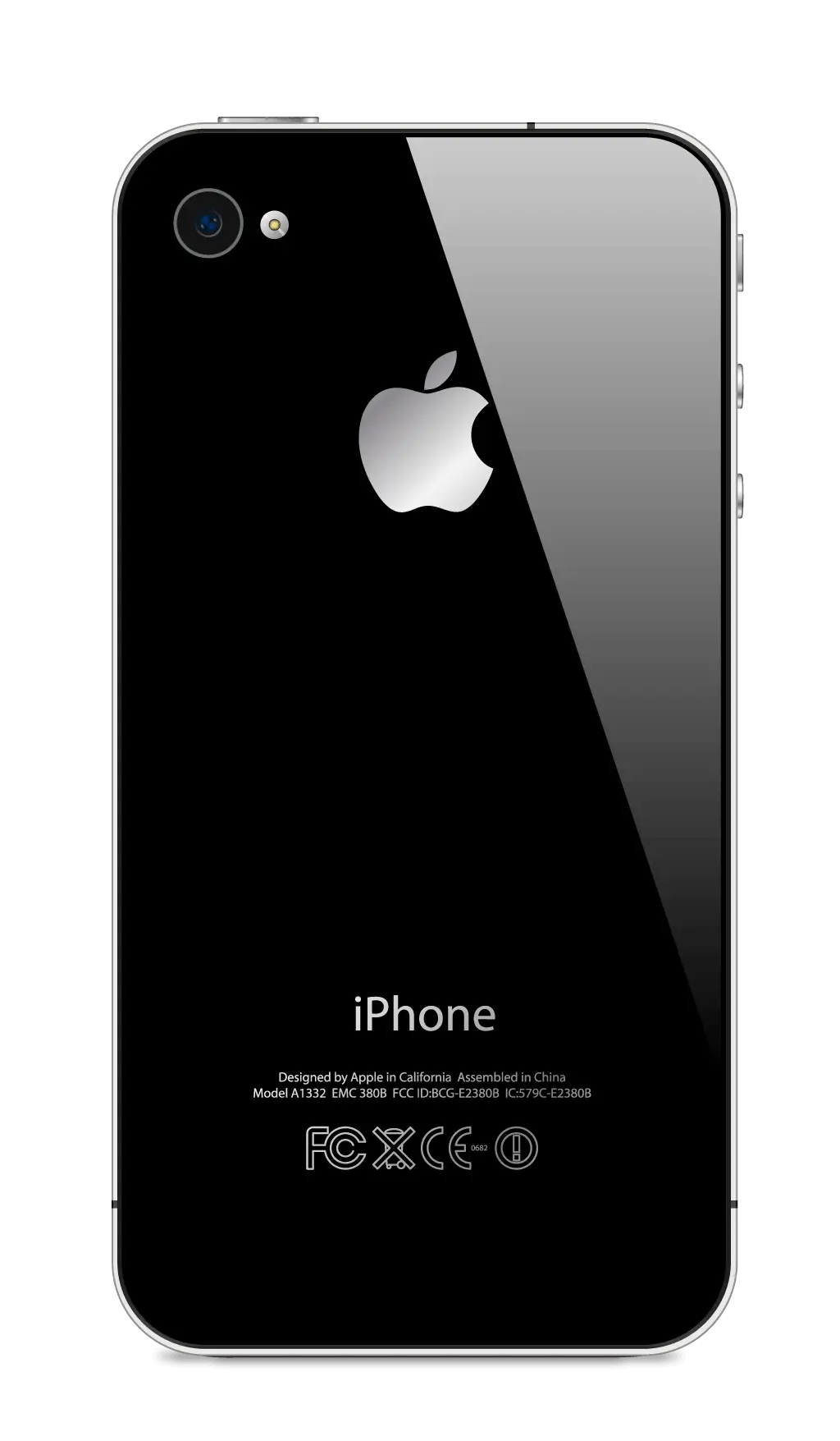 Black Smartphone with Sleek Apple Design
