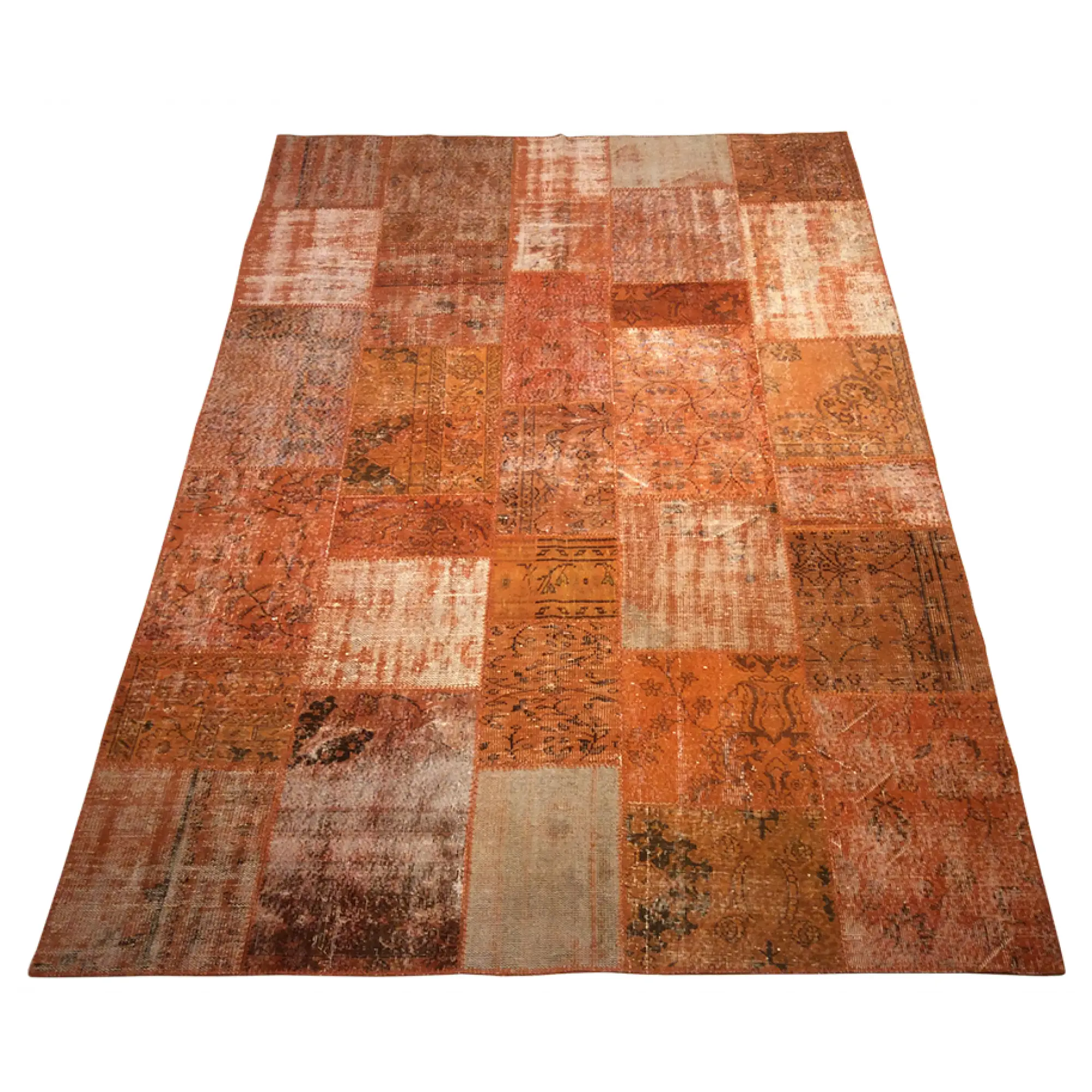 Orange Patterned Rug for Home Decoration