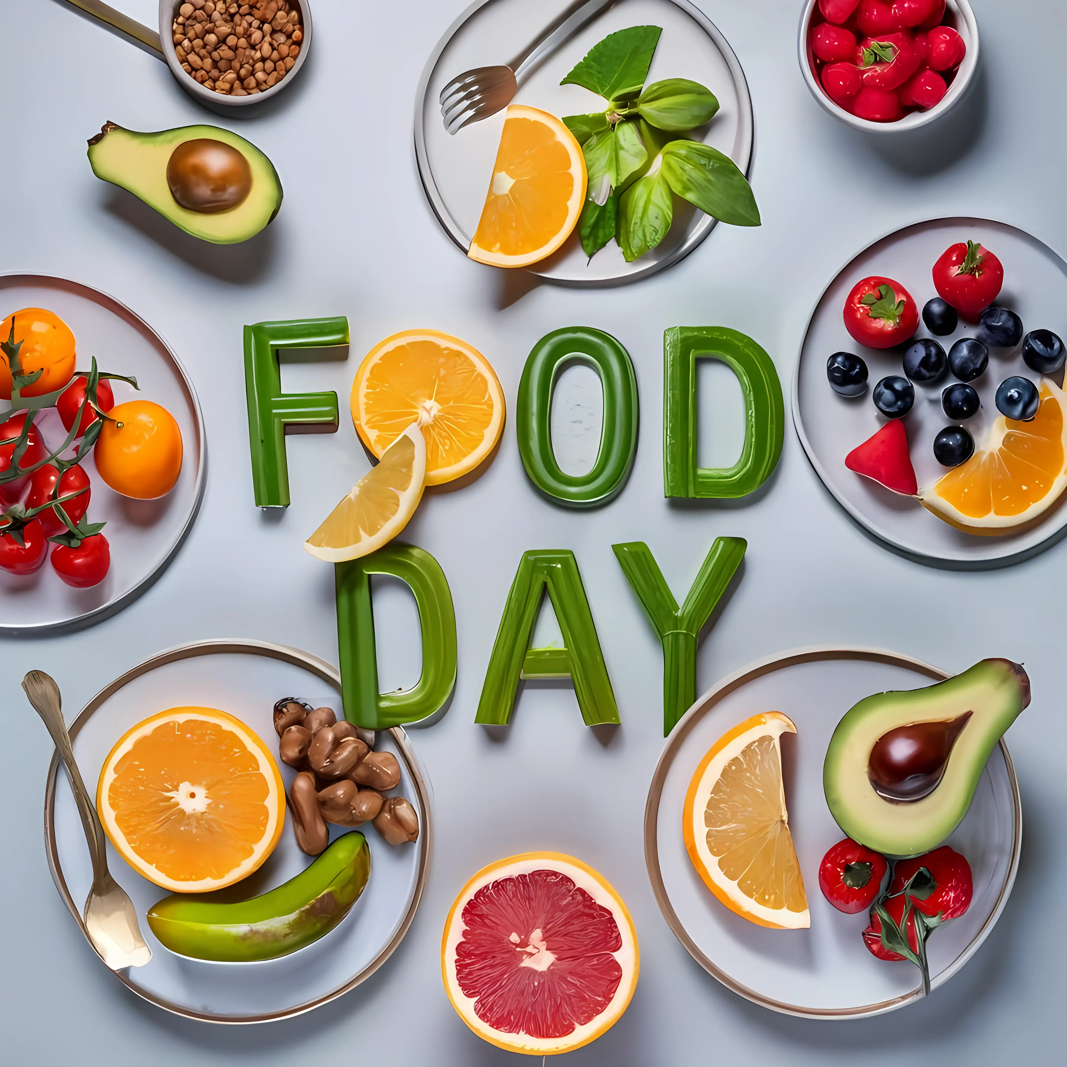 Healthy Food Day Arrangement