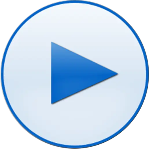Blue Play Button Icon