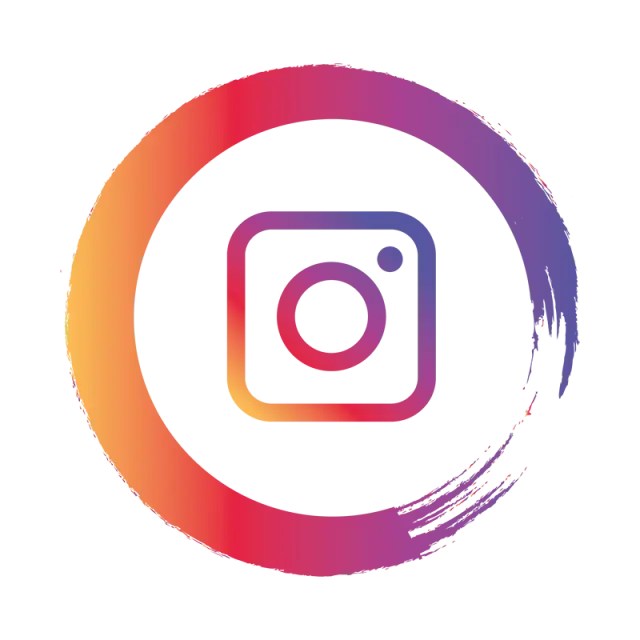 Instagram Logo in Colorful Circle